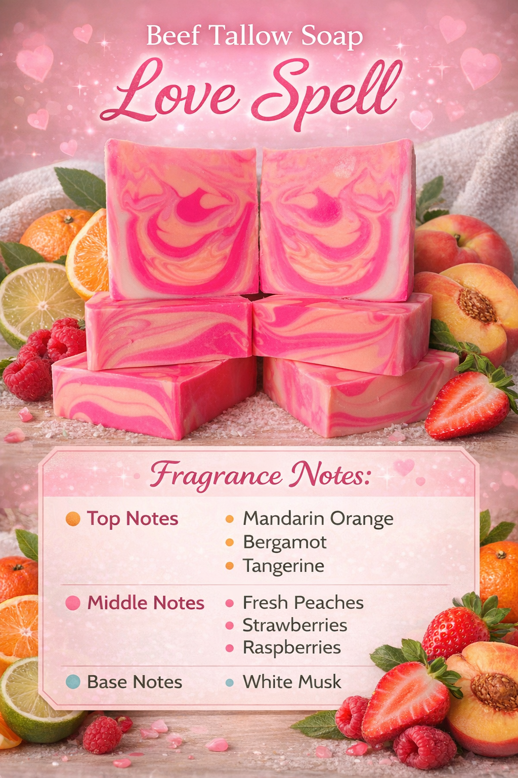 Love Spell Beef Tallow Soap