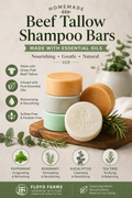 Beef Tallow Shampoo Bars